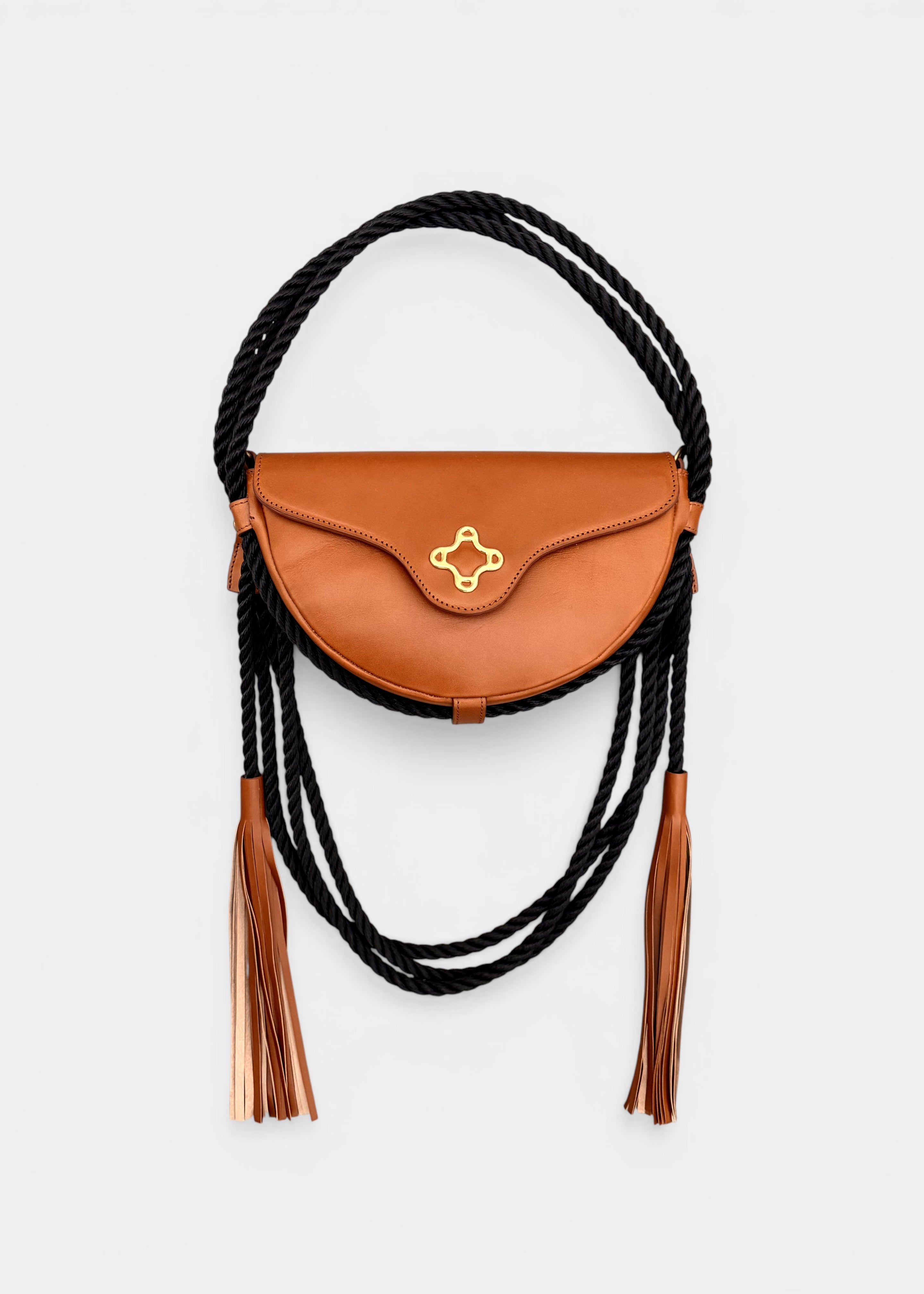 Lasso Bag in Smooth Calf Leather - Alezan Brown