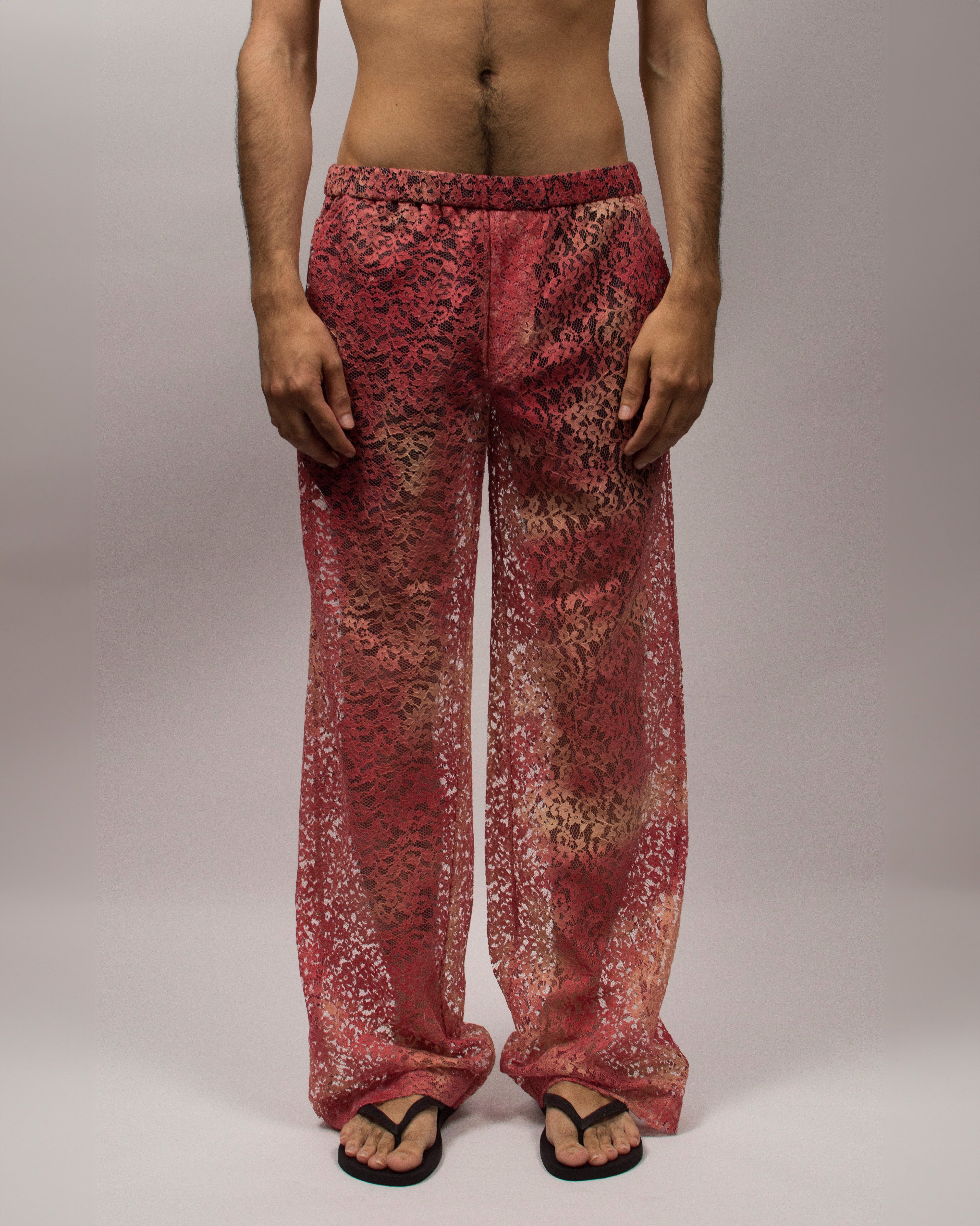 Islander Pants in Sun Bleached Lace - Sunset Pink