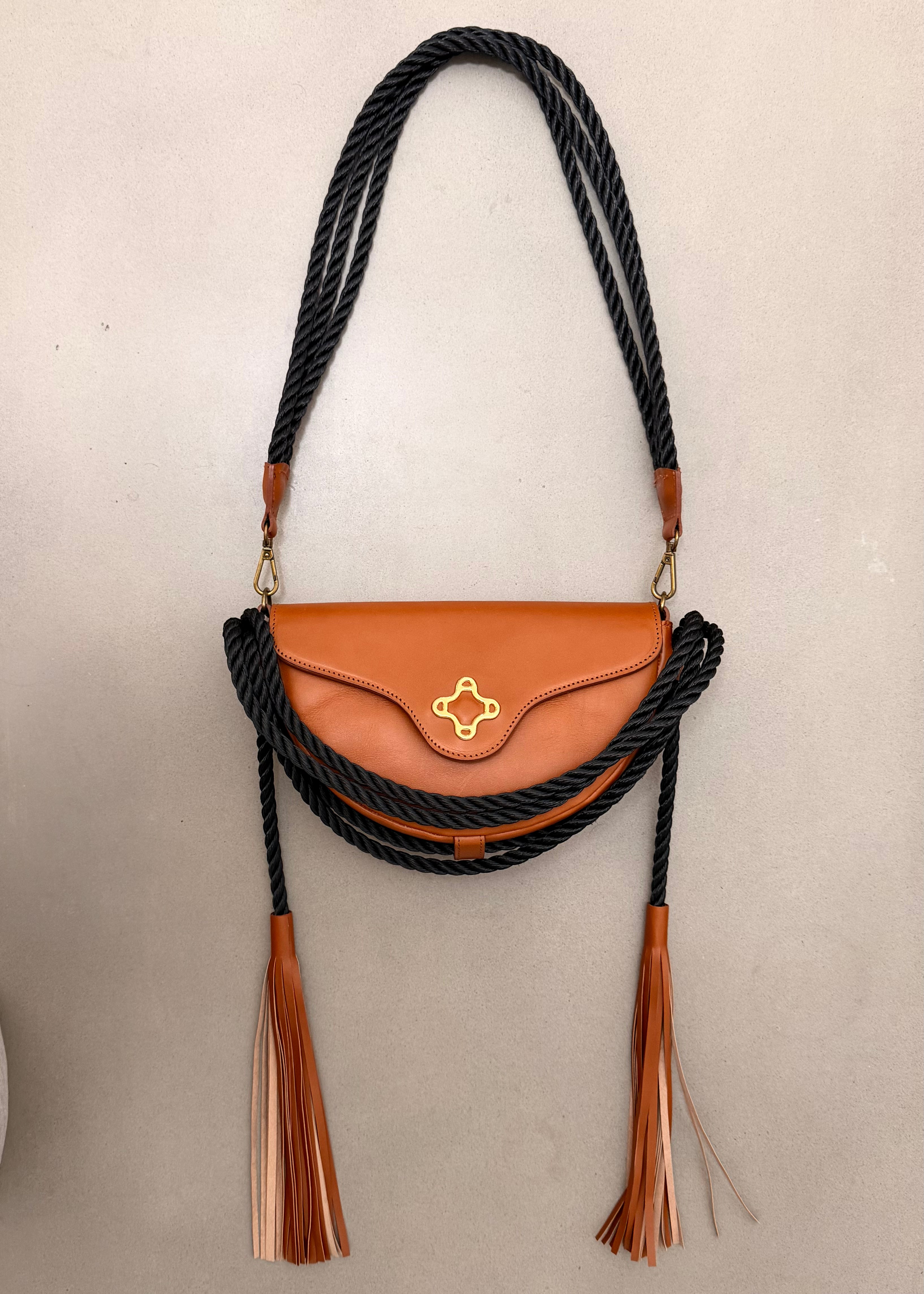 Lasso Bag in Smooth Calf Leather - Alezan Brown