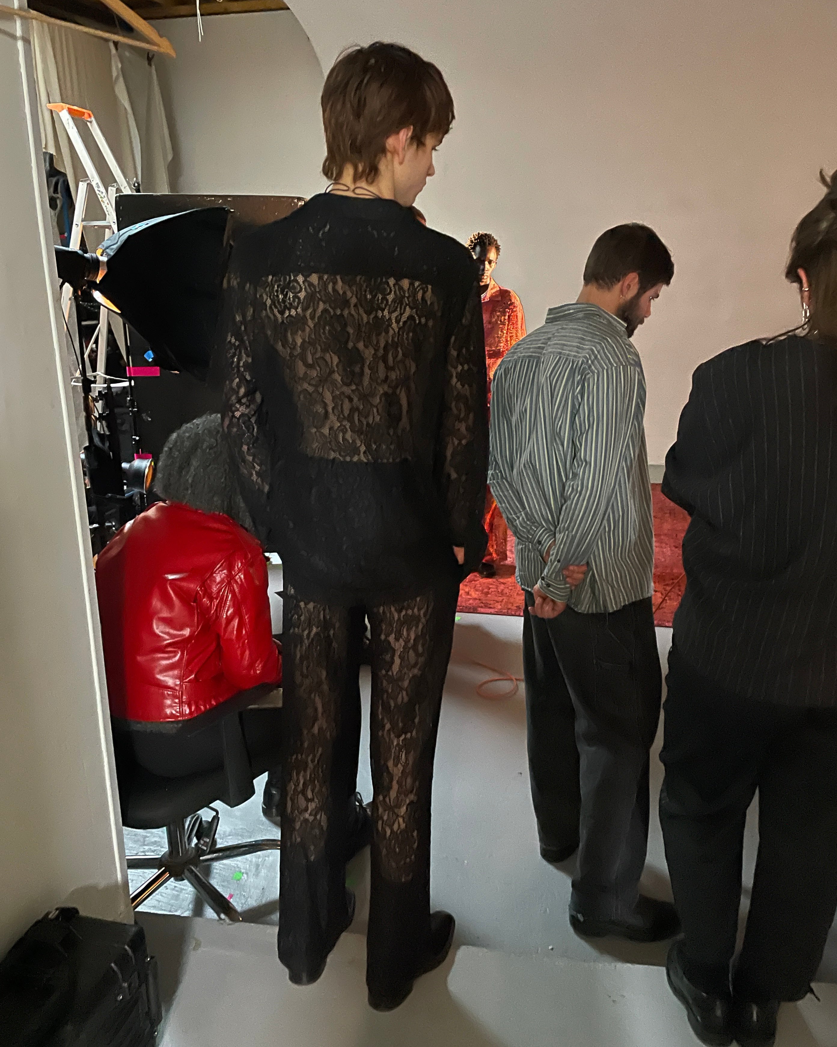 Islander Pants in Lace - Ink Black